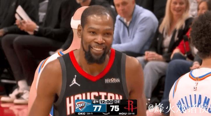 雷霆末节击溃火箭收获5连胜 SGA20分杜兰特19+7